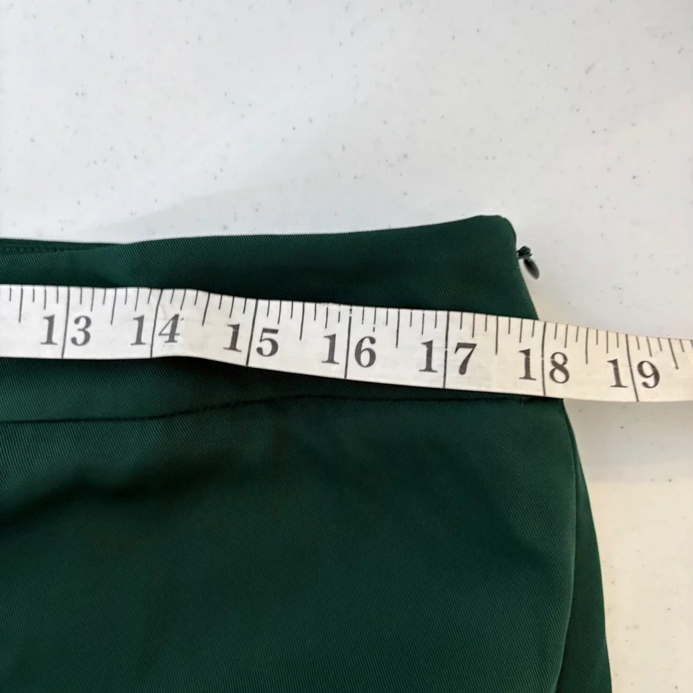 Tuckernuck Erin Pants Dark Green Wide Leg High Rise Side Zip Trousers XL NEW